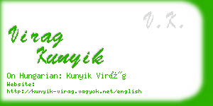 virag kunyik business card